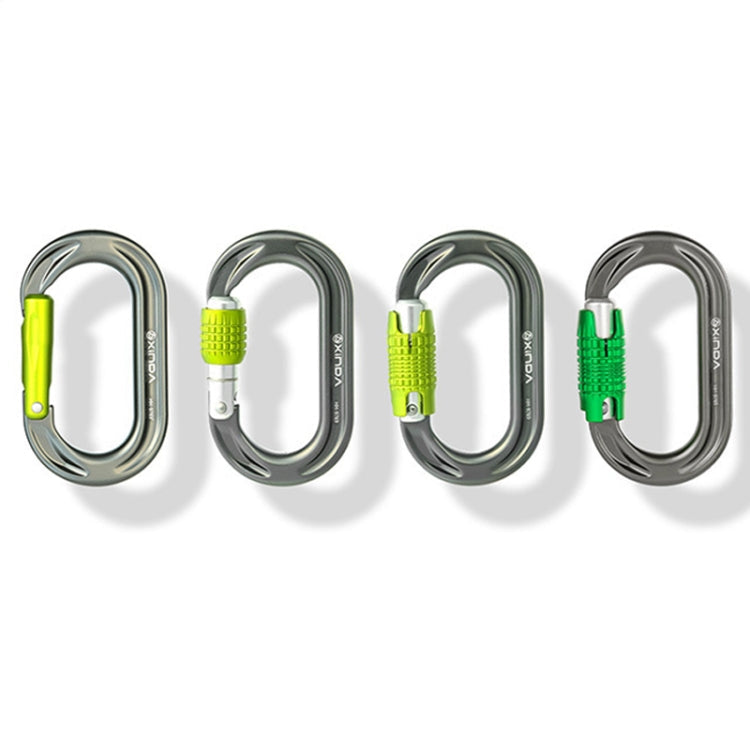 XINDA HH-9769 22/24kN High-strength Outdoor Rock Climbing Load-bearing Lock, Color: Threaded