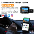 M700A 3 Channels Car Recorder 4K UHD Front+1080P Inside+2K Rear+GPS+WIFI Dash Cam, M700A