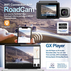M700A 3 Channels Car Recorder 4K UHD Front+1080P Inside+2K Rear+GPS+WIFI Dash Cam, M700A