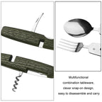 6-Opening Multifunctional Outdoor Camping Detachable Folding Tableware(SY-FT020)
