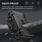 For PlayStation Portal STARTRC GAMES Console Storage Handheld IP67 Waterproof Hard Shell Bag(Black)