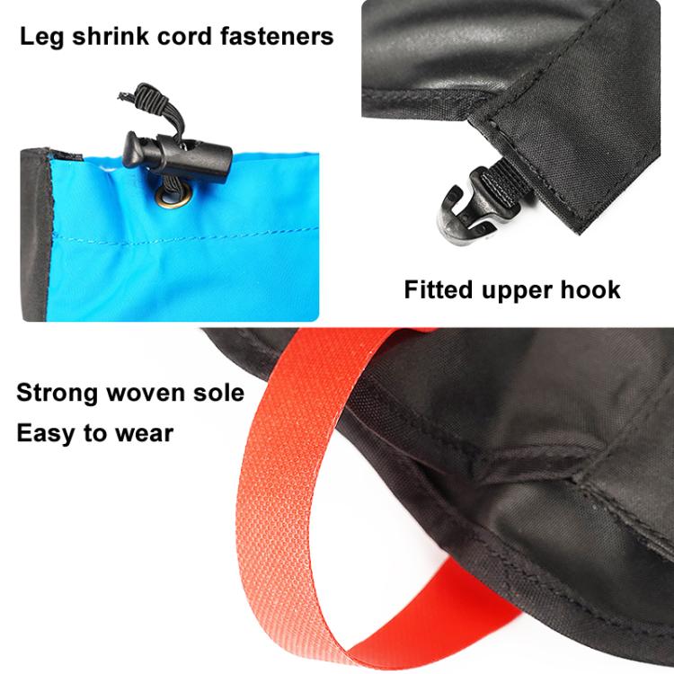 AOTU  AT8913 1pair Children Riding Skiing Waterproof Calf Protectors Outdoor Sandproof Shoes Covers, Color: Red L