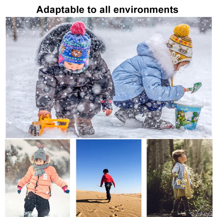 AOTU  AT8913 1pair Children Riding Skiing Waterproof Calf Protectors Outdoor Sandproof Shoes Covers, Color: Blue M