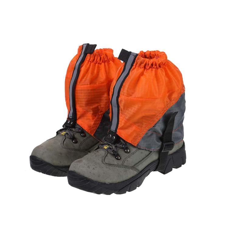 AOTU AT8917 1pair With Reflective Strip Outdoor Mountaineering Hiking Snowproof Footwear Desert Sandproof Shoe Covers(Orange)