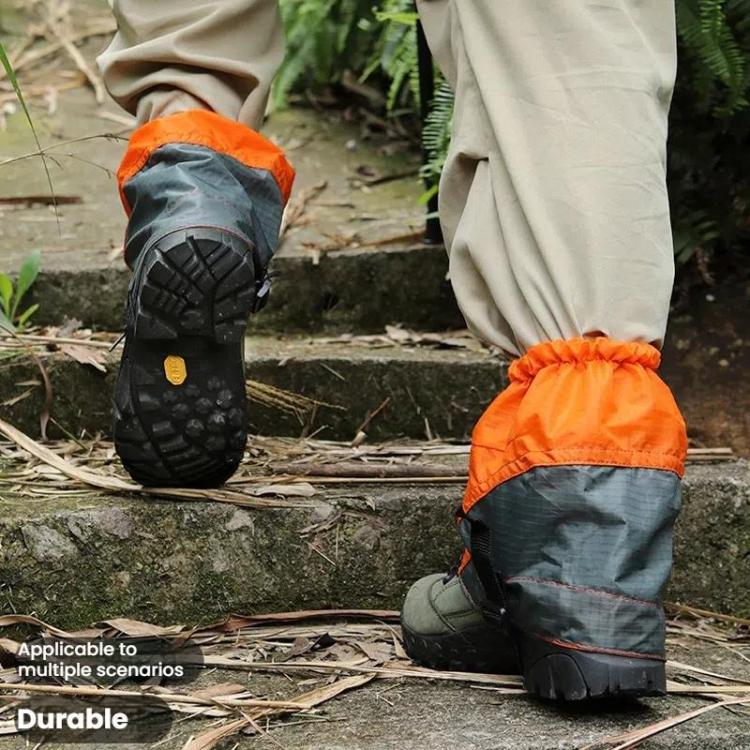 AOTU AT8917 1pair With Reflective Strip Outdoor Mountaineering Hiking Snowproof Footwear Desert Sandproof Shoe Covers(Black)