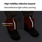 AOTU AT8917 1pair With Reflective Strip Outdoor Mountaineering Hiking Snowproof Footwear Desert Sandproof Shoe Covers(Black)