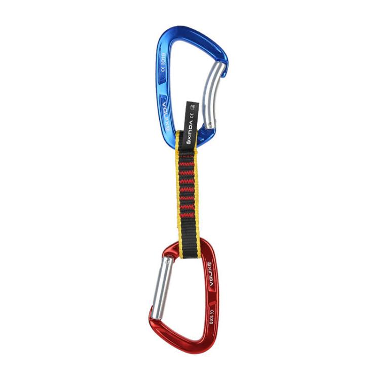 27cm XINDA XD-CP05/06 Outdoor Mountaineering Climbing Straight Door Curved Door Fast Hanging Safety Buckle Flat Belt