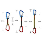 27cm XINDA XD-CP05/06 Outdoor Mountaineering Climbing Straight Door Curved Door Fast Hanging Safety Buckle Flat Belt