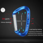 27cm XINDA XD-CP05/06 Outdoor Mountaineering Climbing Straight Door Curved Door Fast Hanging Safety Buckle Flat Belt