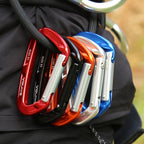 27cm XINDA XD-CP05/06 Outdoor Mountaineering Climbing Straight Door Curved Door Fast Hanging Safety Buckle Flat Belt