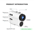 ARTBULL Lock Flag Ramp Outdoor Golf Laser Rangefinder Telescope, Specification: 600m