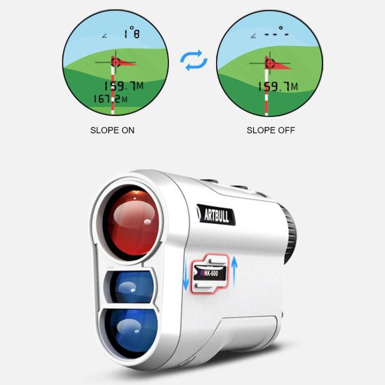 ARTBULL Lock Flag Ramp Outdoor Golf Laser Rangefinder Telescope, Specification: 600m