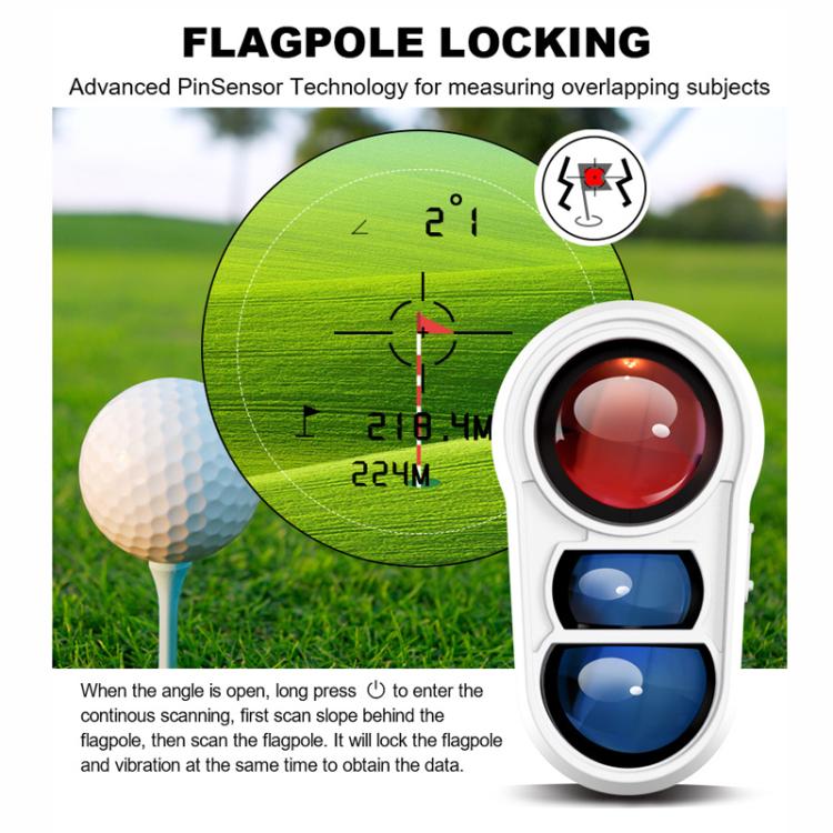 ARTBULL Lock Flag Ramp Outdoor Golf Laser Rangefinder Telescope, Specification: 600m