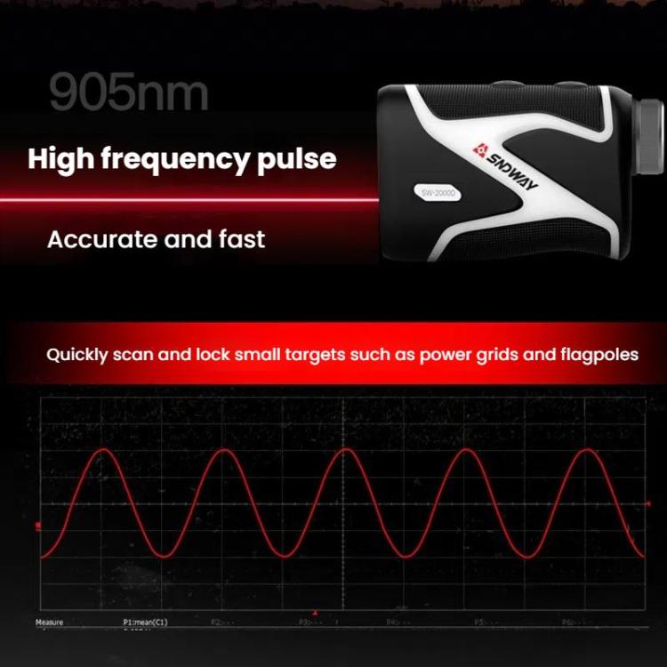 SNDWAY SW-2000D 2000M Handheld OLED Rangefinder Telescope Golf Rangefinder