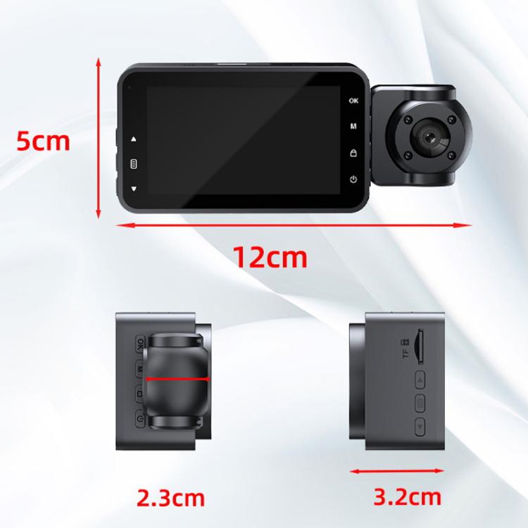 1080P HD Infrared Night Vision XWIFI Interconnected Driving Recorder, Two-recording, Three-recording