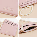 Baellerry N8356 Women Card Holder Multi Card Slot Coin Purse(Black)