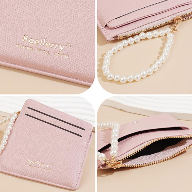 Baellerry N8356 Women Card Holder Multi Card Slot Coin Purse(Black)