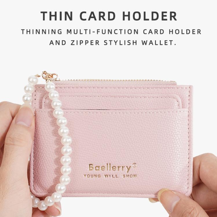 Baellerry N8356 Women Card Holder Multi Card Slot Coin Purse(Black)