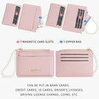 Baellerry N8356 Women Card Holder Multi Card Slot Coin Purse(Black)