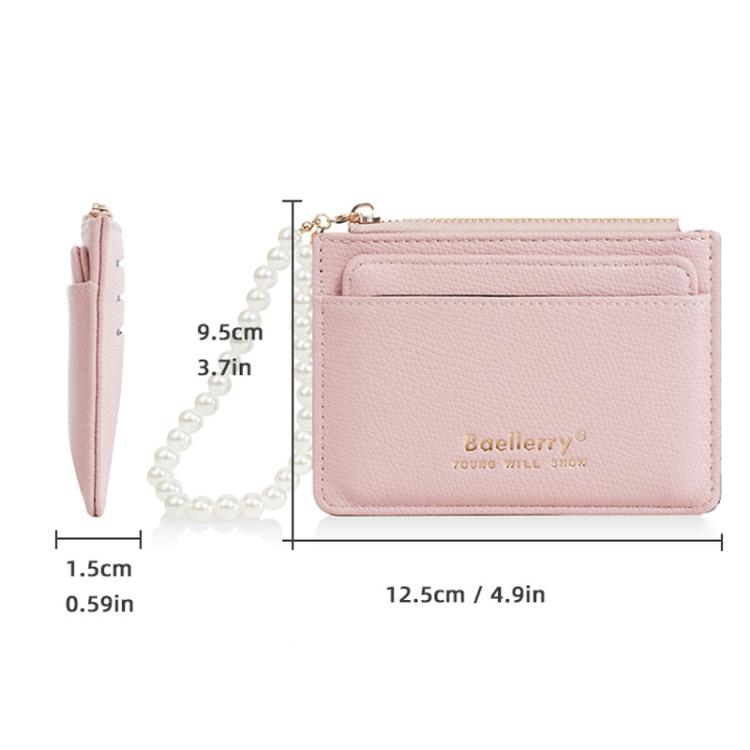 Baellerry N8356 Women Card Holder Multi Card Slot Coin Purse(Black)