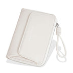 Baellerry NR119 Women Two Fold Short Style Minimalist Coin Purse(Beige)