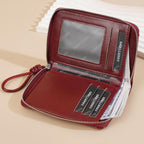 Baellerry NR119 Women Two Fold Short Style Minimalist Coin Purse(Beige)