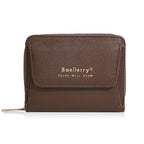 Baellerry NR120 Women Zipper Wallet Organ Two Fold Wallet(Coffee)