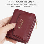 Baellerry NR120 Women Zipper Wallet Organ Two Fold Wallet(Coffee)