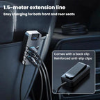 YQ2 6-Port Multi-Function Car Phone Charger 66W Fast Charging Car Charger With Cable, YQ2