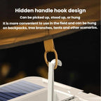 WUSHANG WS-HD52 Portable Foldable Solar String Light With Battery Indicator Multi-Level Dimmable Camping Lantern