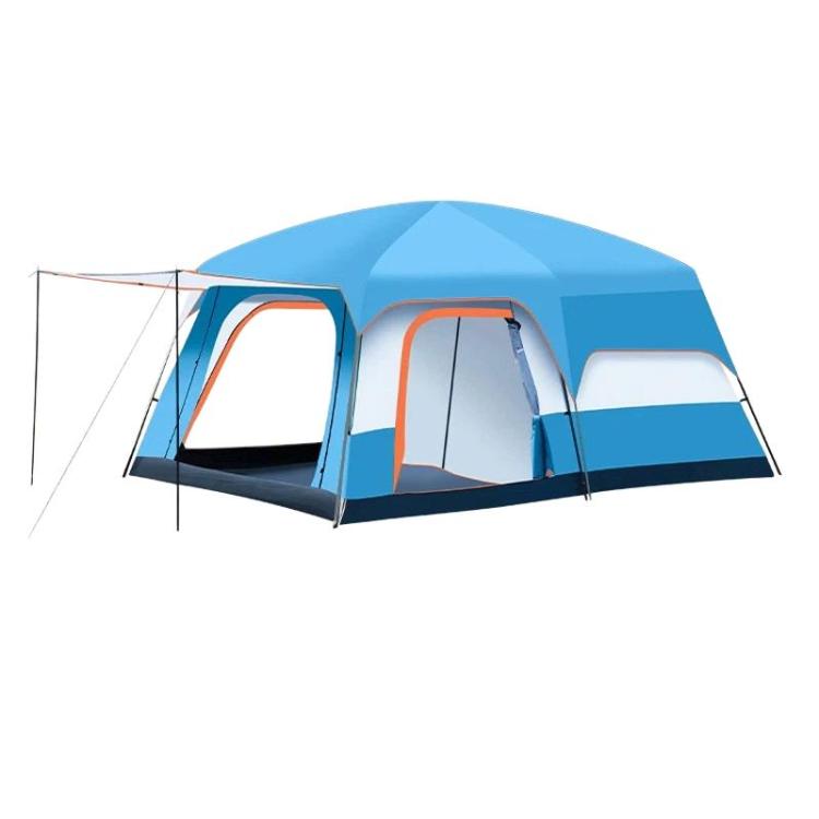 GRASS FUN Portable Folding Sun & Rain Shelter Tent 2 Bedroom 1 Living Room Outdoor Camping Tent, For 4-6 People, For 5-8 People