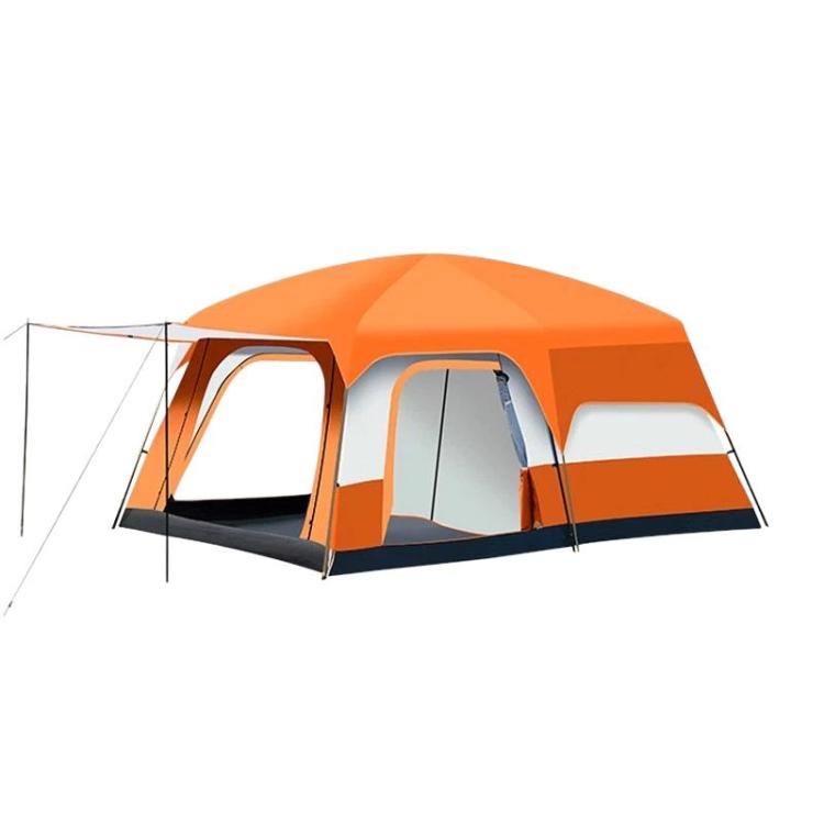 GRASS FUN Portable Folding Sun & Rain Shelter Tent 2 Bedroom 1 Living Room Outdoor Camping Tent, For 4-6 People, For 5-8 People