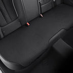 ZD25A Universal Suede Car Seat Cushion Summer Breathable Double-Sided Seat Pad, Front Row Black, Front Row Orange, Front Row Grey, Back Row Black, Back Row Orange, Back Row Grey