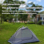 Kaima Outdoor Lightweight Waterproof Camping Tent Waterproof Breathable & Mosquito-Proof Tent, No Snow Skirt Orange, With Snow Skirt Orange, No Snow Skirt Grey, With Snow Skirt Grey, No Snow Skirt Blue, With Snow Skirt Blue