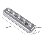5 LEDs High Lighting Long Touch Light LED Night Light Pat Lamp(Black)