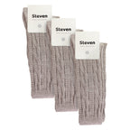 3 Pairs Ladies Extra Long Thigh High Over The Knee Wool Socks
