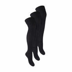 3 Pairs Ladies Extra Long Thigh High Over The Knee Wool Socks