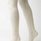 3 Pairs Ladies Extra Long Thigh High Over The Knee Wool Socks