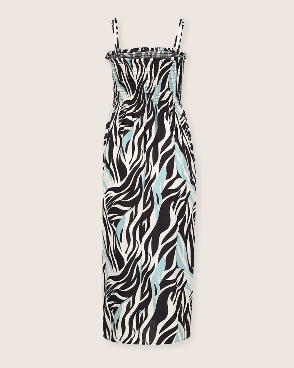 Zuri Multicolour Zebra Twirl Print Multifunctional Maxi Skirt
