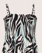 Zuri Multicolour Zebra Twirl Print Multifunctional Maxi Skirt