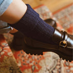 Knitted Design Ladies Wool Dress Socks for Winter