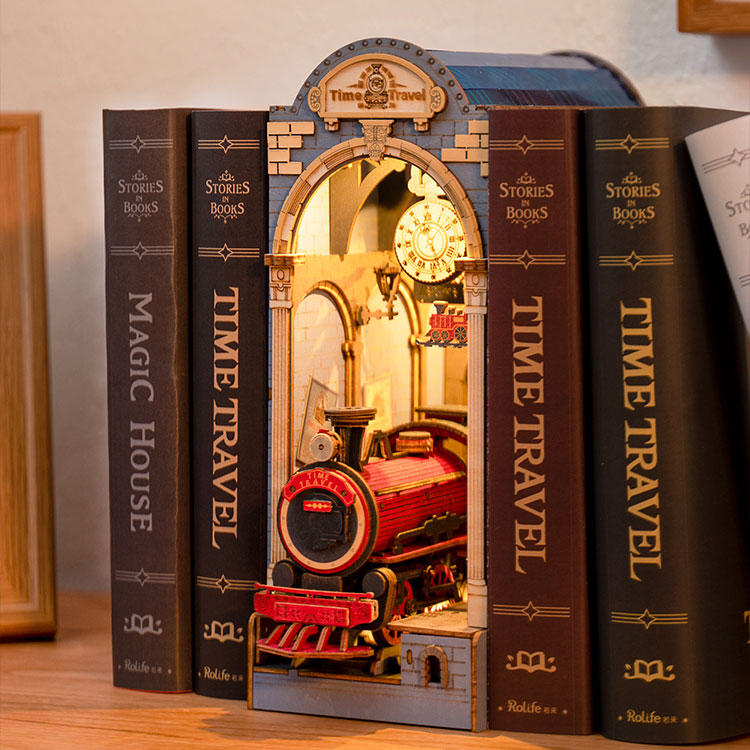 Rolife Time Travel DIY Book Nook Shelf Insert TGB04