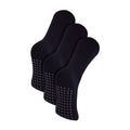 3 Pairs Unisex Multipack Anti-Slip Bamboo Slipper Socks with Grippers