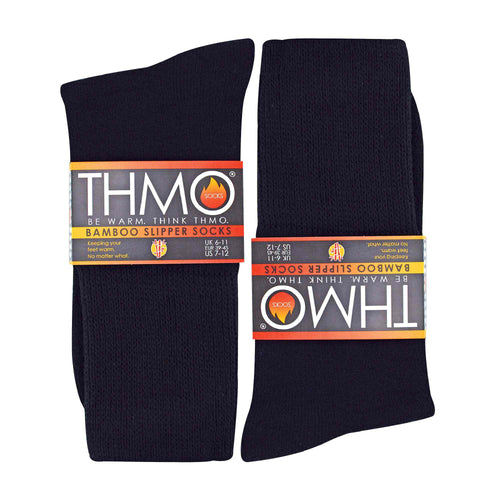 1 Pack Thermal Bamboo Slipper Socks for Winter
