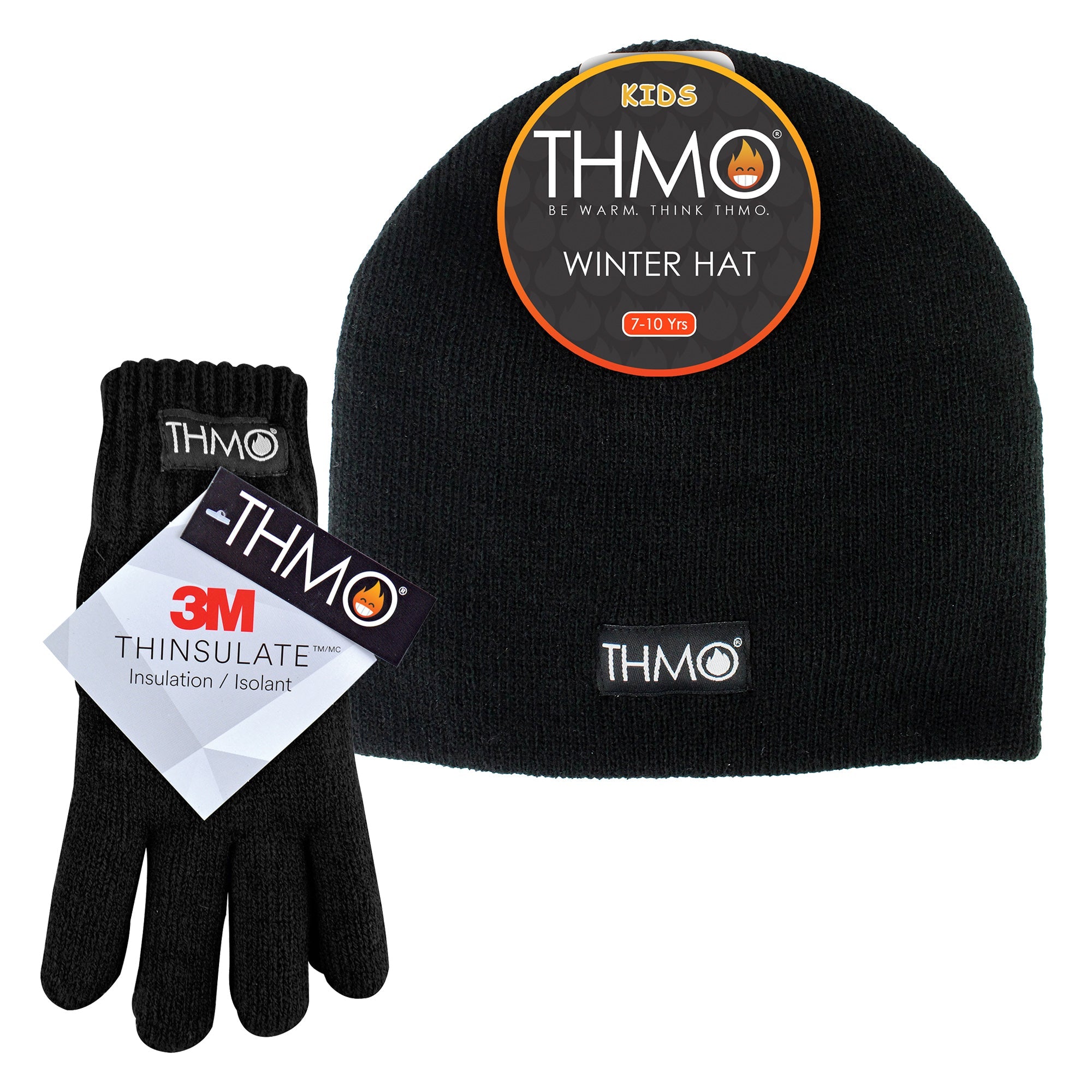 Kids Thinsulate Hat & Gloves Winter Set