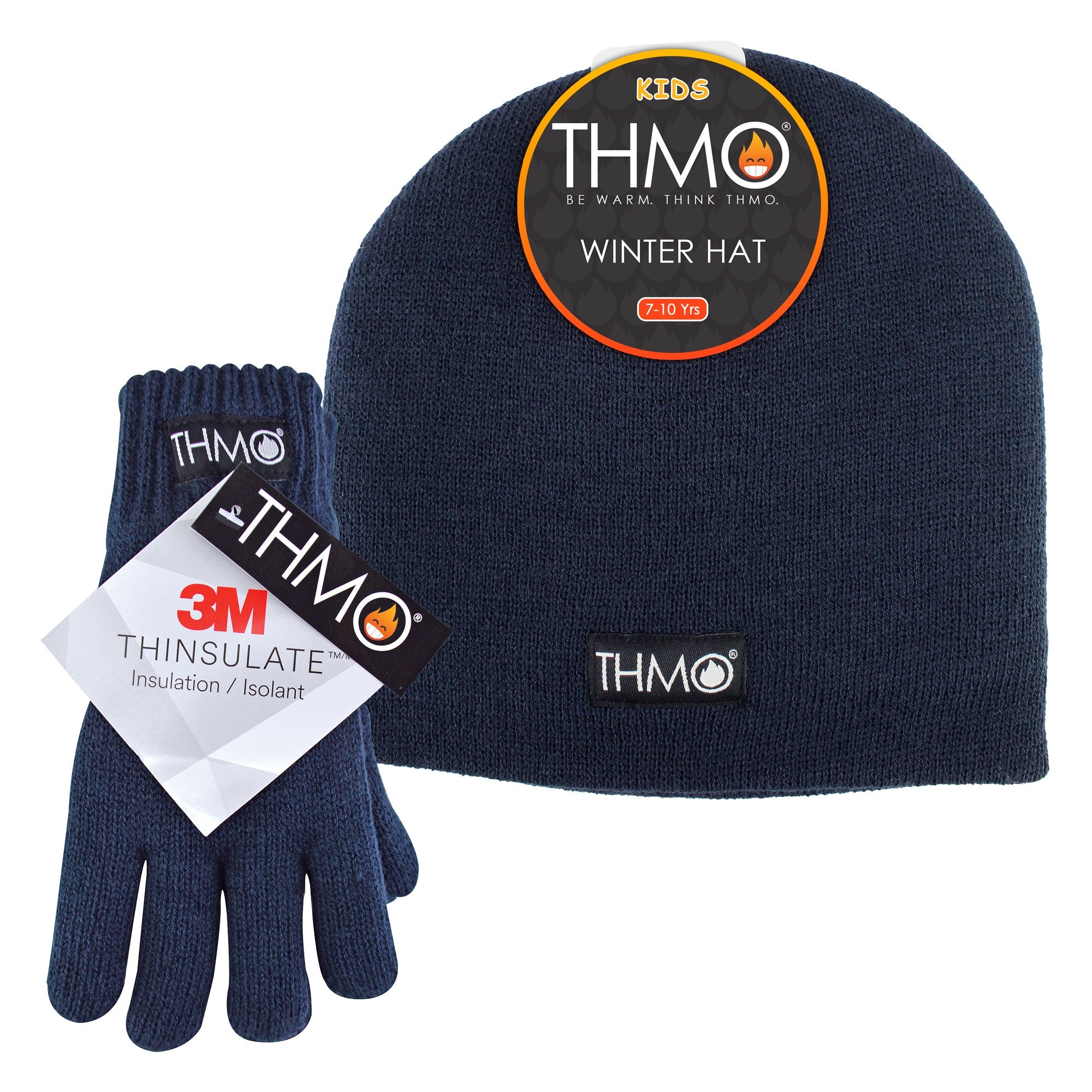 Kids Thinsulate Hat & Gloves Winter Set