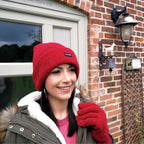 Ladies Thermal 40g 3M Insulation Fleece Lined Chenille Beanie Hat