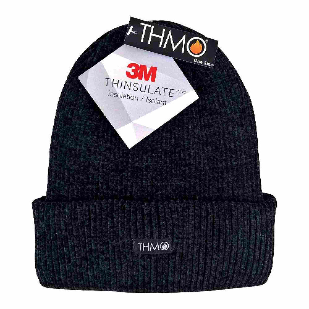 Ladies Thermal 40g 3M Insulation Fleece Lined Chenille Beanie Hat