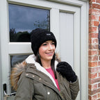 Ladies Thermal 40g 3M Insulation Fleece Lined Chenille Beanie Hat