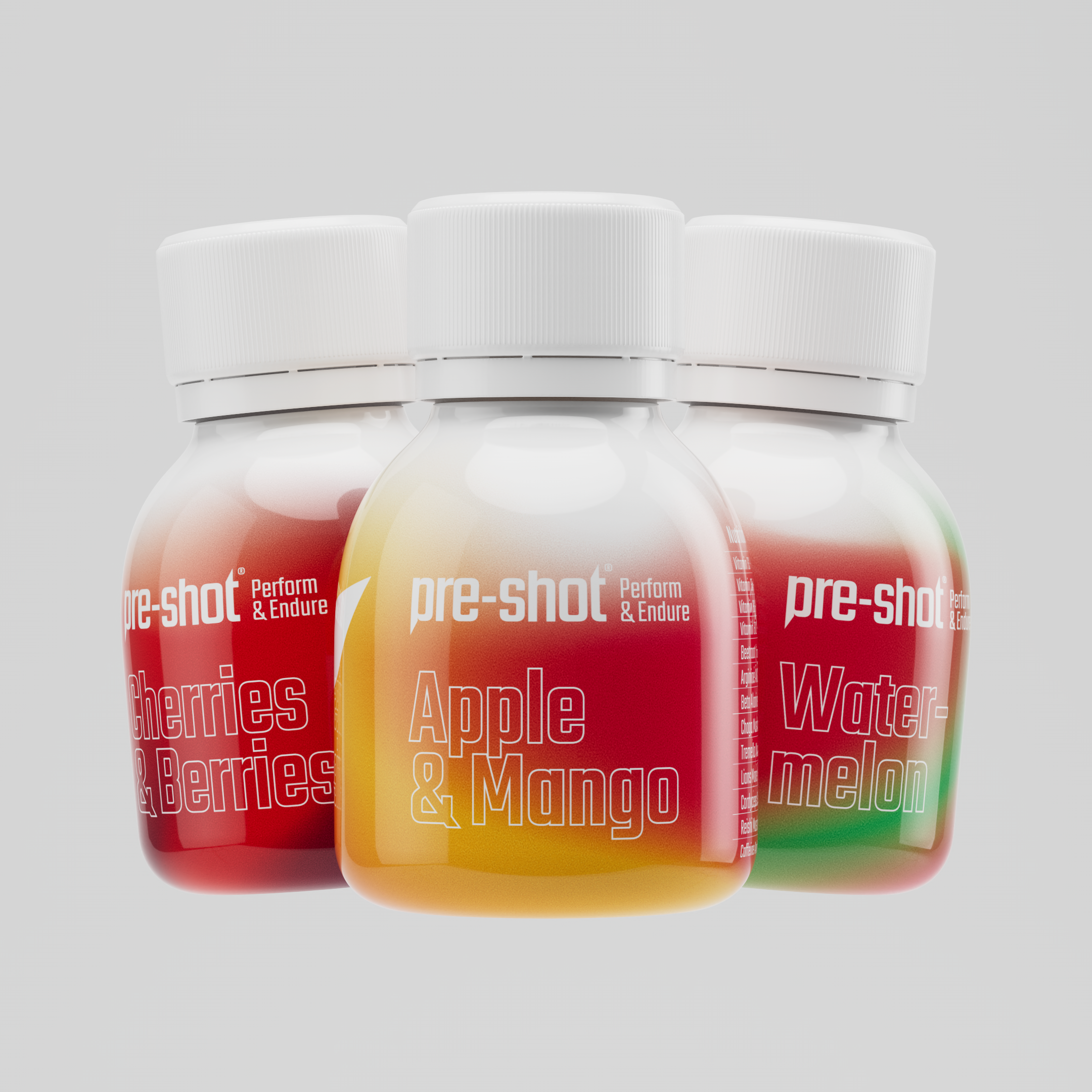 Pre-Workout Shot - Fruit Variety Pack (6 x 60ml)
